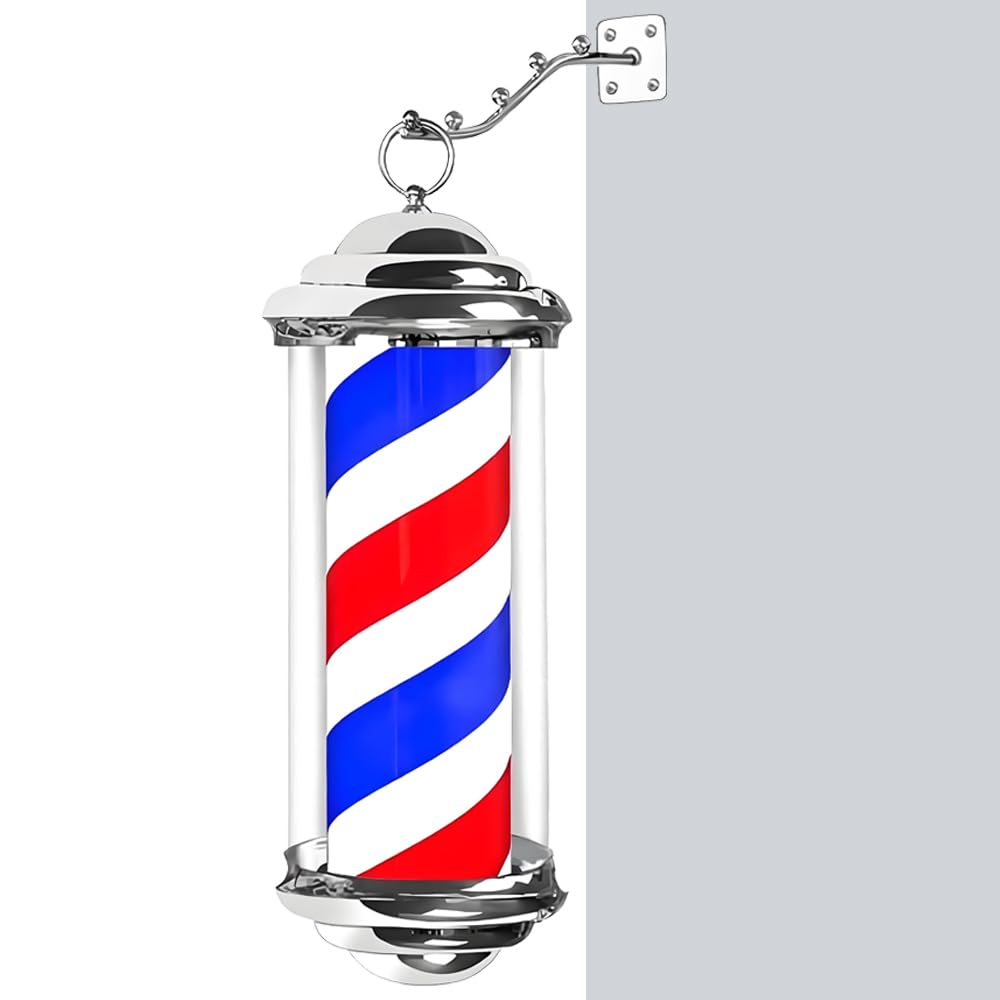 15 inch LED Barber Bar Light Rotating LED Light Barber Salon Barber Light Open Sign for Barber Salon Hairdressing Shop Red White Blue Stripe-image-19