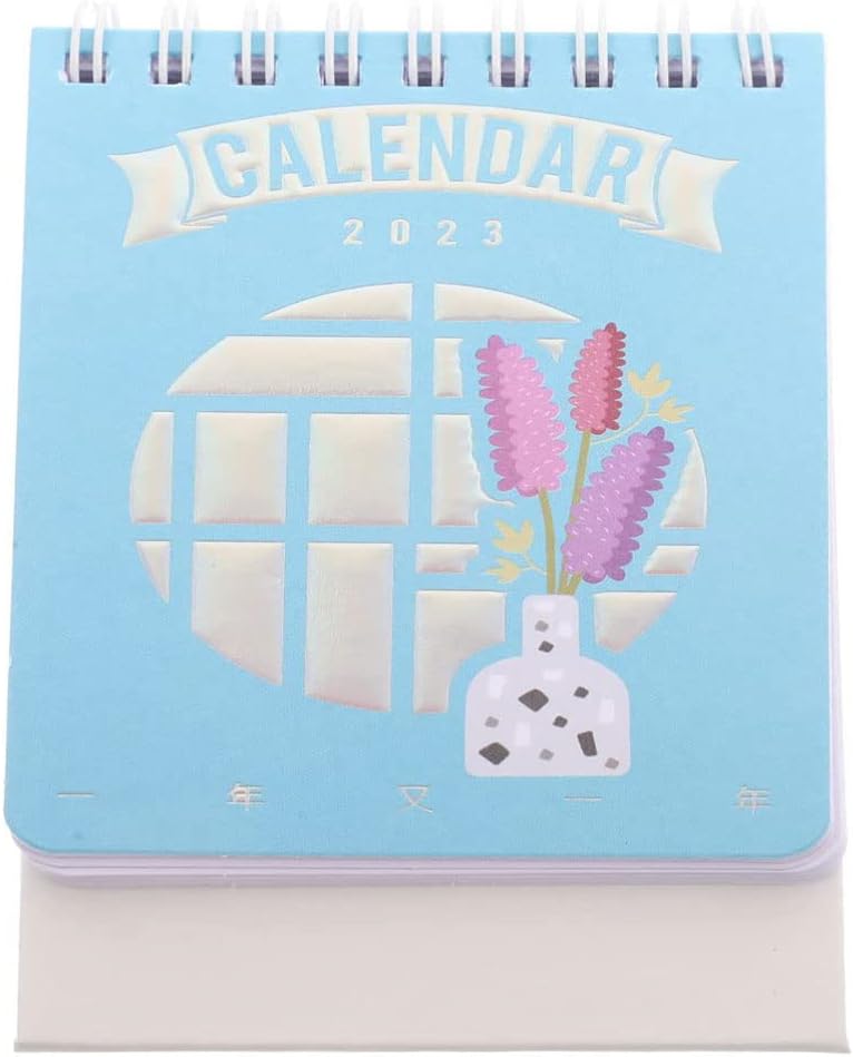 ASHIRI calendar Desk Calendar 2022.92023.12 Floral Pocket Calendar