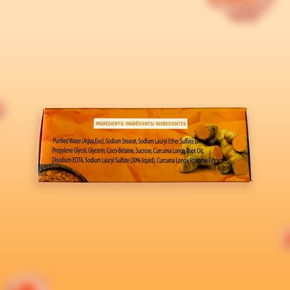 Reshma Beauty Turmeric Soap | Infused with Turmeric Extract, Olive Oil, Coconut Oil (Pack Of 1), 5.05 oz