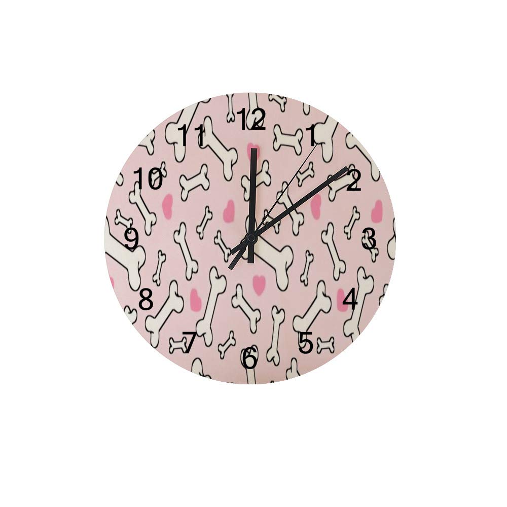 Horloge murale ronde silencieuse en bois 30 cm pour décoration intérieure