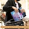 Laptop Skin Sticker for 12.1”-15.6“ Laptops (Fits 13”, 13.3”, 14”, 15”, 15.4”) | Protective Universal Reusable Vinyl Art Decal Cover | Waterproof & -Scratch-Resistant，Cyberpunk Anime Girl Tech City - Image 4