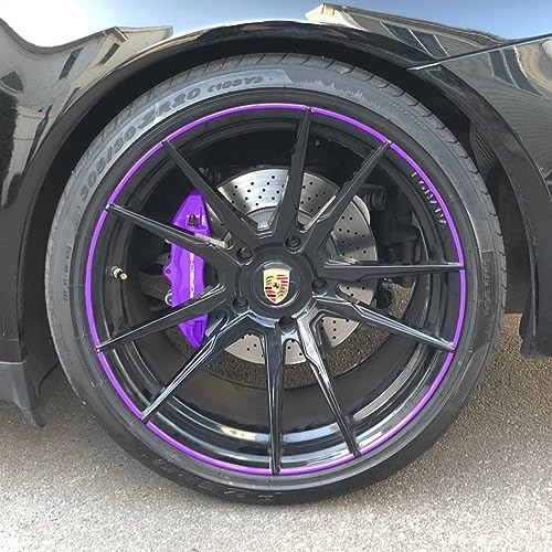 Automotivated Aftermarket ColorLugs Purple ColorRims Vinyl Rim Decal Tape | Fits Up to 24” Rims | Car, Truck, Motorcycle - Thumbnail 2