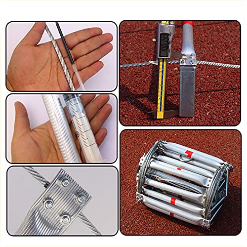 Échelle de secours pliable 15m en aluminium pour fuir un incendie par la fenêtre - 4