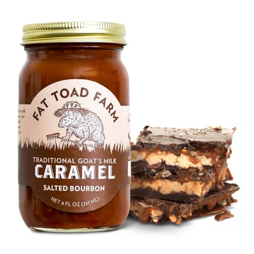Fat Toad Farm Salted Bourbon Goat's Milk Caramel Sauce, 8 fl oz