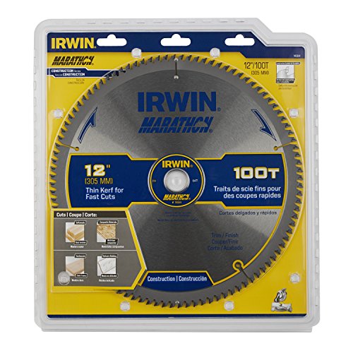 Irwin Tools Marathon Carbide Table / Miter Circular Blade, 12-Inch, 100T (14084) #TOP2
