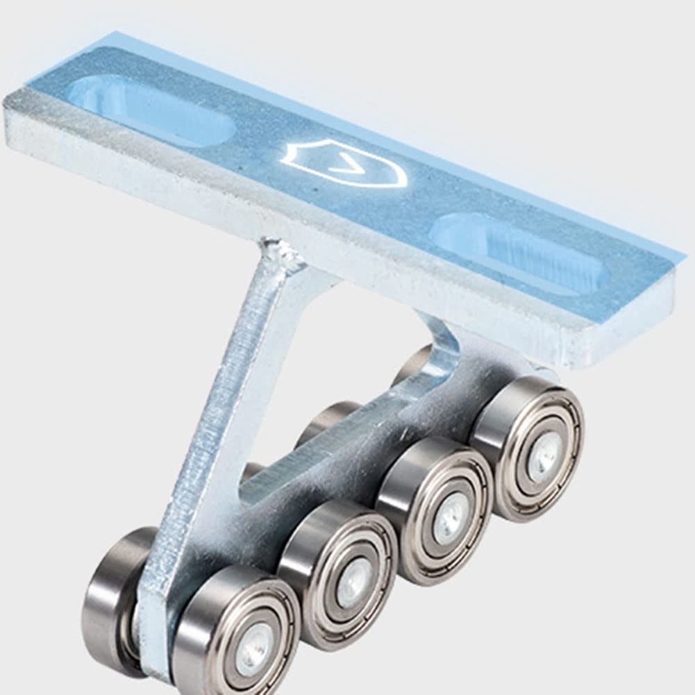Cosmin Chariot de levage en 2 parties - Équipement de ligne de - Poulie pour matériel électrique PA200-1000 - Ensemble de chariot à 8 roues pour canaux de barre 1-5/8