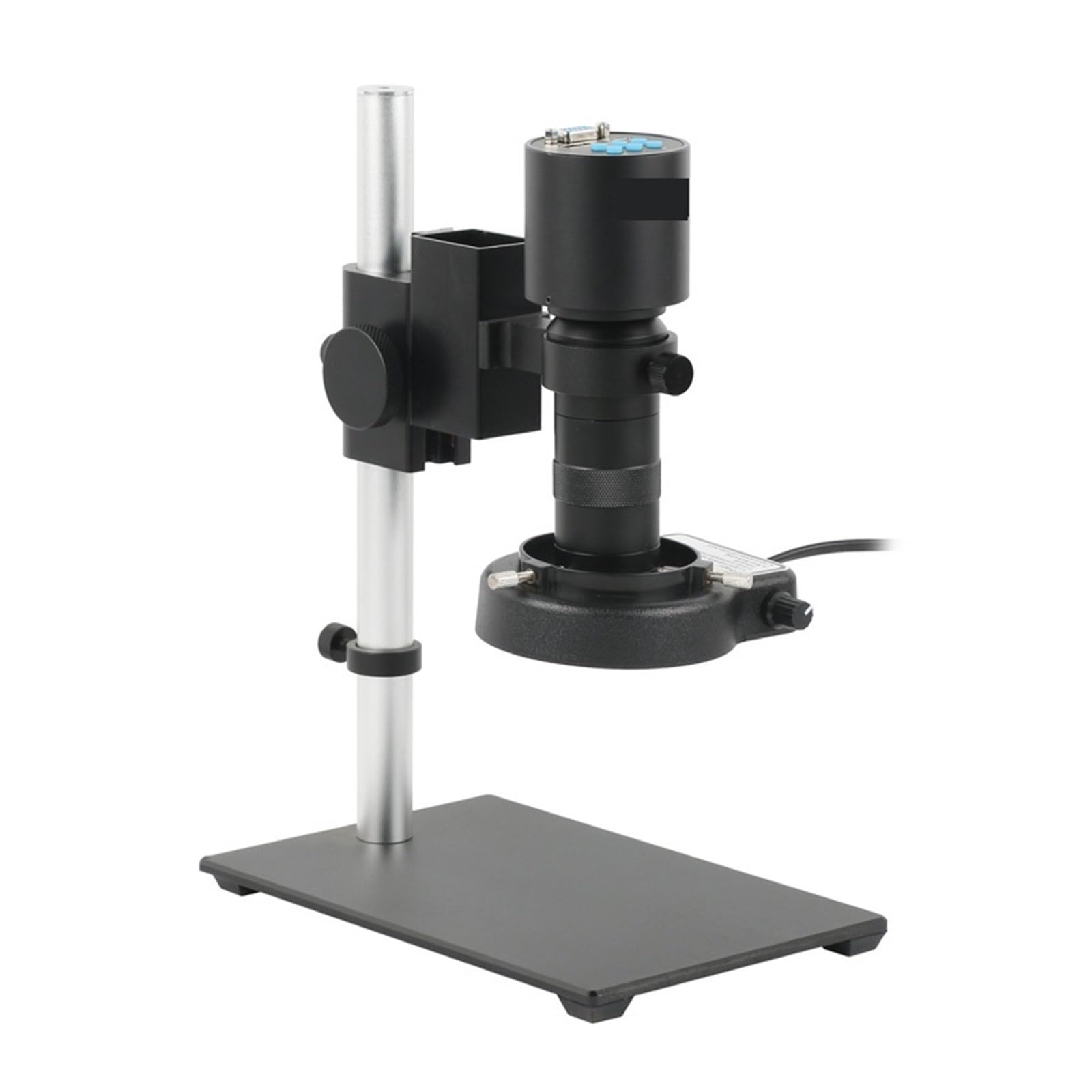Microscope Lens 1080P IMX307 48MP Industrial Digital Video Microscope Camera 130X C-Mount Lens Microscope Stand(1080P HDMI VGA)