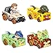 Hot Wheels RacerVerse, Set of 4 Die-Cars 1:64 Scale Toy Cars Optimized for Driving on Tracks with Pop Culture Characters as Drivers
