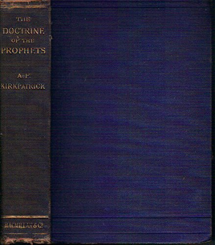 The Doctrine of the Prophets (The Warburtonian ... B00086CYCS Book Cover