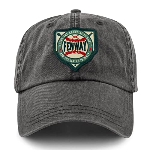 Chowdaheadz Fenway Sweet & Dirty Patch Washed Dad Hat Charcoal