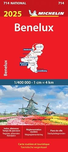 MICHELIN - Carte Nationale Benelux 2025: wegenkaart Schaal 1 : 400.000