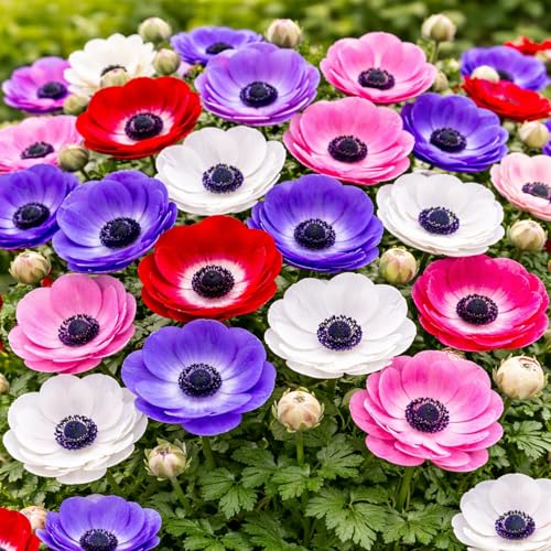 De Caen Anemone Windflowers Bulbs 25 Pack 7/8 cm