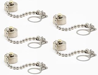 5Pcs GX12 Metal Dust Cap with Chain, GX12 Aviation Connector Plug Cover Circular Connector Protective Sleeve Waterproof Dust-Proof GX12 Lid (12)
