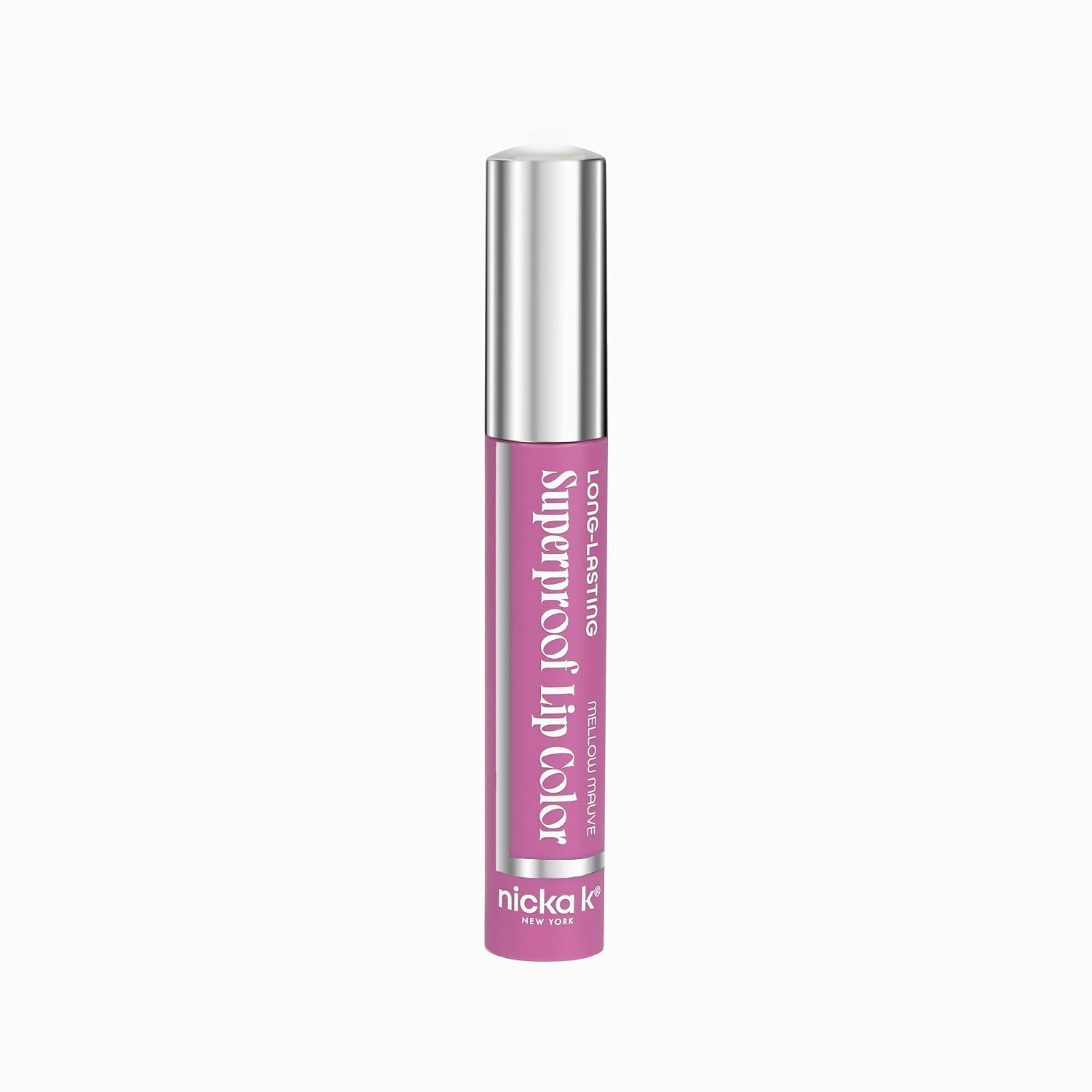 NICKA K NEW YORK, Superproof Lip Color, Mellow Mauve, Long-Lasting Gloss