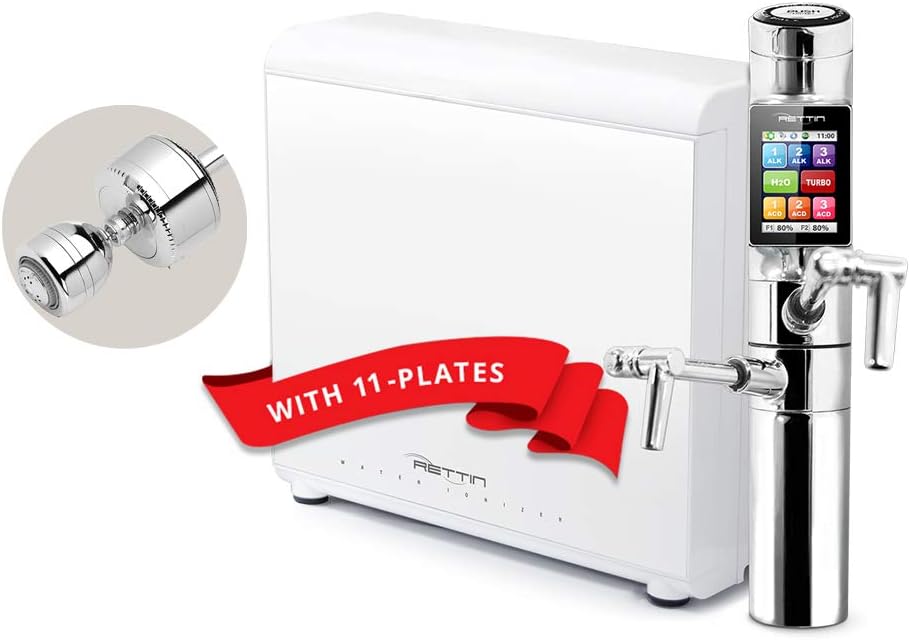 Tyent UCE-11 Under Counter Water Ionizer - Next Generation - Healthy Anti-Oxidant Ionized Water - pH Range from 2pH - 12pH* - 11 Plates - 750 Watts of Power - Alkaline Water Generator - Turbo Mode - Top of the Line - Designed for High End Kitchens