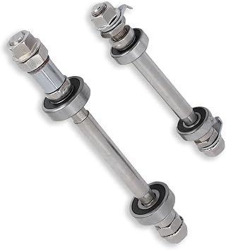 Bicycle Rear Hub Axle, Bicycle Axles Rear Axle Front Axle Set Quick Release Front Rear Axles Hub Bike Repair Tool Accessories for Mountain Bikes, Road Bikes