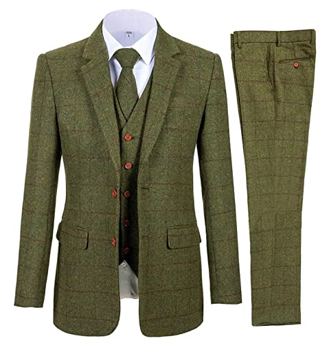 Costume homme trois pièces en tweed pour mariage et grand bal