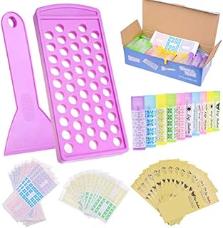 Lip Balm Crafting Kit - Lip Balm Filling Tray and Spatula - BPA Free - 50 Empty Lip Balm Tubes with Caps - 3/16 Oz - 50 Writeable and 50 Printed Stickers - Make Natural Lip Balm - DIY