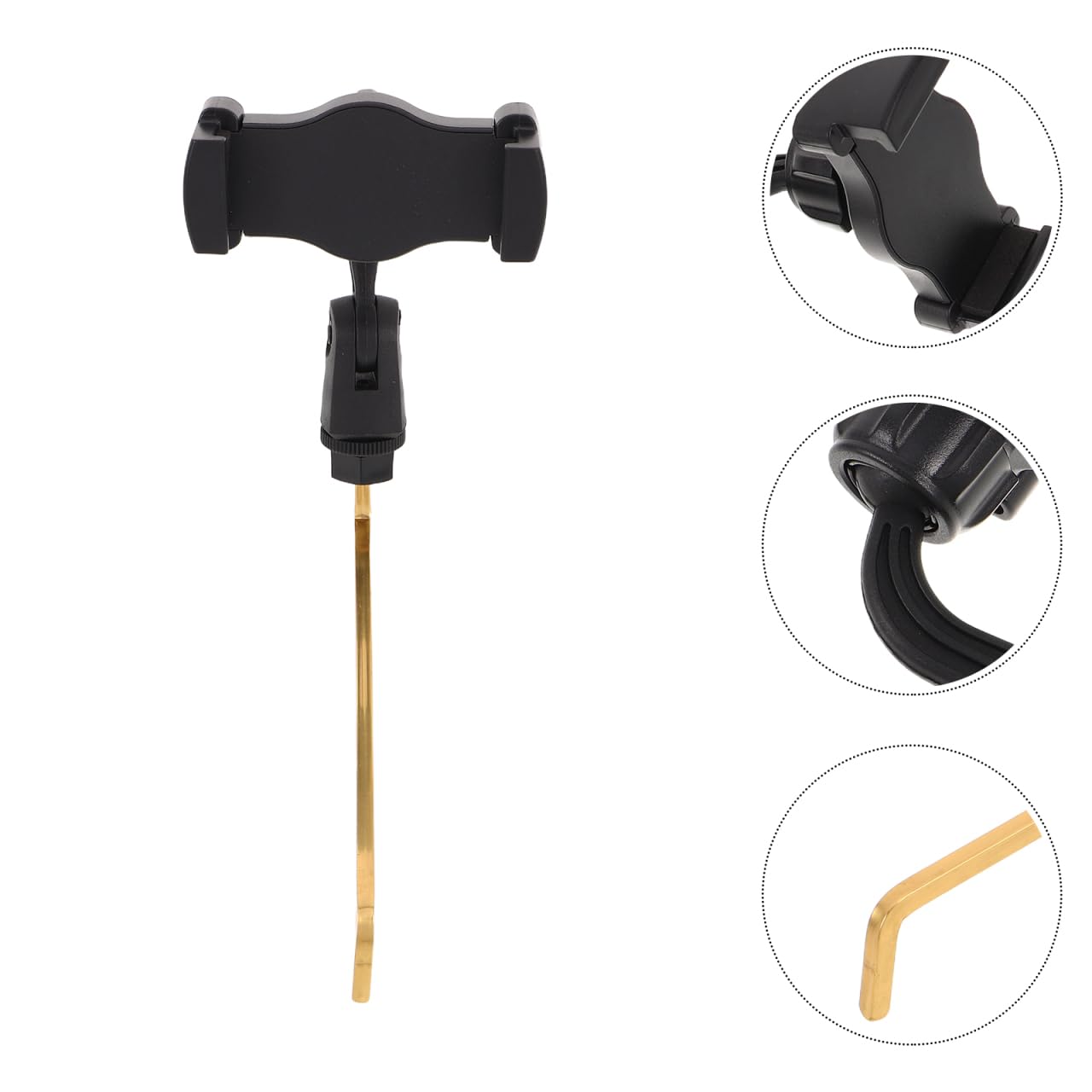 PRETYZOOM Support De TéLéPhone Pour Saxophone Lyre Porte-Musique RéGlable Avec Clip Musical Compatible Smartphones Et Tablettes Lecture De Partitions Pour Saxophone Alto En RéPéTition Et Concert