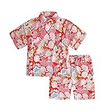 [SEIWARAKU] ベビー 甚平 子供 上下セッ