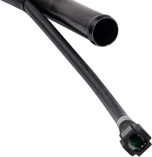 Vista 263 de TRQ Cuello de llenado de depósito de combustible negro compatible con Toyota Sienna 2004-2010