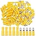 Hilitchi 100pcs 12-10 Gauge Insulated Male/Female Bullet Quick Splice Wire Terminals Wire Crimp Connectors Set (12-10AWG)