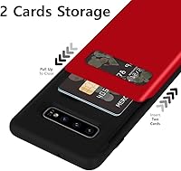 Vista 4 de GOOSPERY Funda para Galaxy S10 Plus [tarjetero deslizante] protector de doble capa [TPU + PC] con ranura para tarjeta cartera para Samsung Galaxy