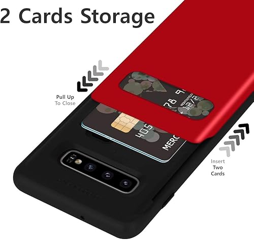Miniatura 4 de GOOSPERY Funda para Galaxy S10 Plus tarjetero deslizante protector de doble capa TPU + PC con ranura para tarjeta cartera para Samsung Galaxy S10