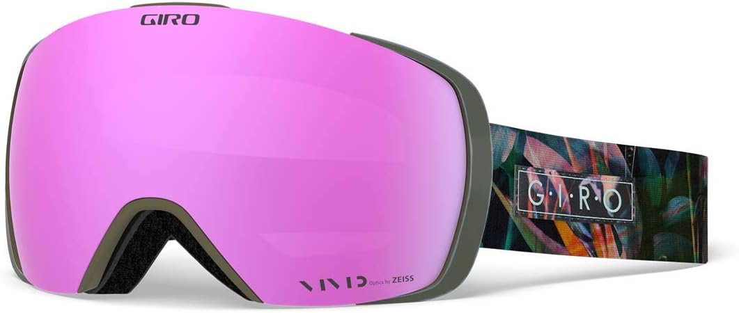 Giro Contact Ski Goggles - Snowboard Goggles for Men & Women- Magnetic Quick Change with 2 Vivid Lenses - Anti Fog Vent Tech Electric Petal Vivid Pink/Vivid Infrared