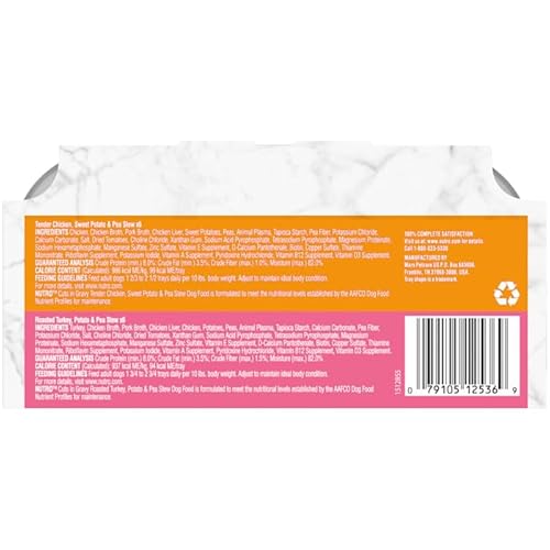 Nutro Cuts In Gravy Grain Free Wet Dog Food, 2 Flavors Pack, Case Of 3.5 Oz Trays #TOP2