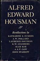 ALFRED EDWARD HOUSMAN. B000LEF7QC Book Cover