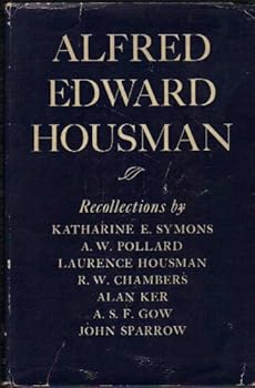 Hardcover ALFRED EDWARD HOUSMAN. Book