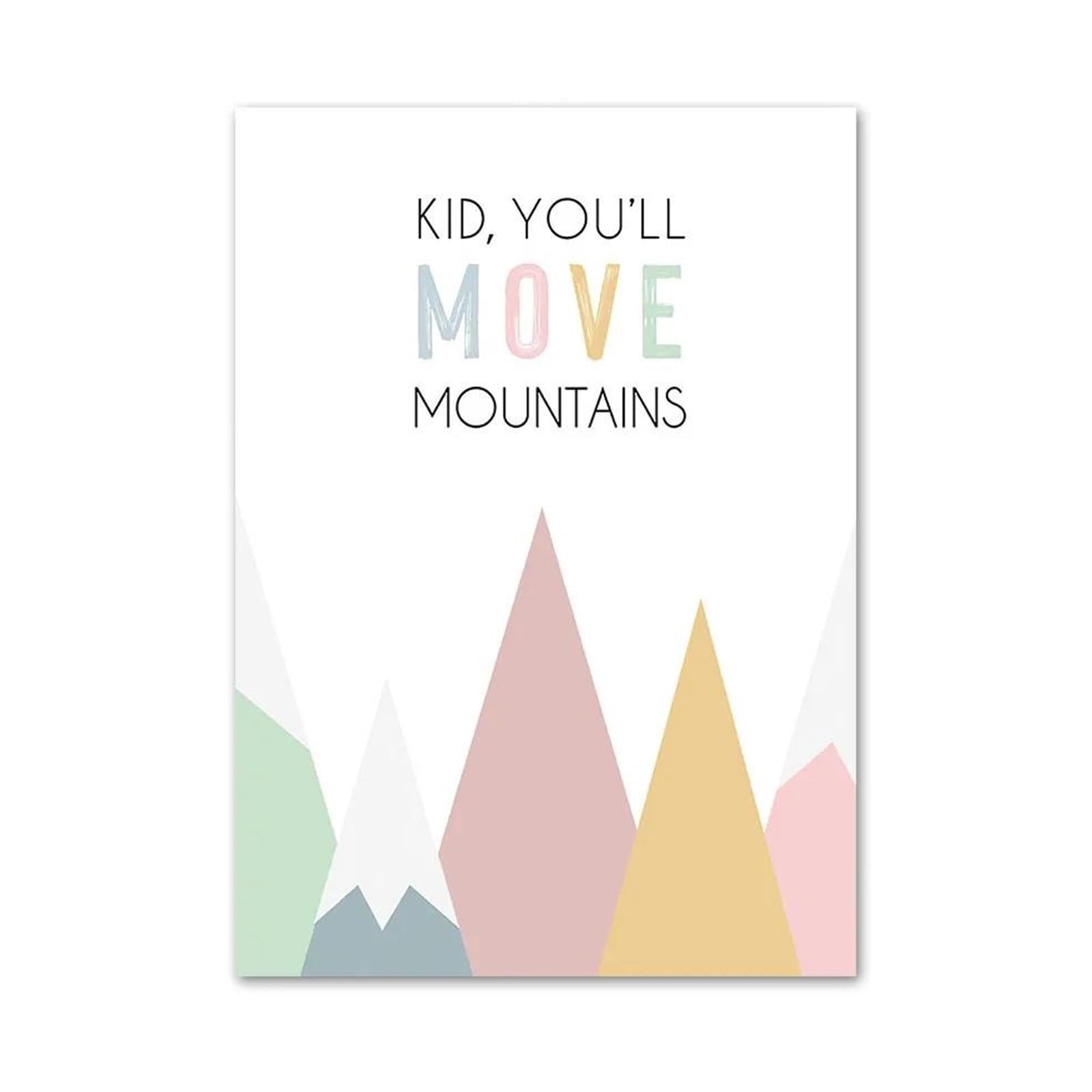 Xenite G Wall Art Canvas Prints Pink Mountain Sun Rainbow Bohemian Nursery Nordic Posters No Frame Wall Art Canvas Paintin Pictures For Kids Room(,30X40cm)