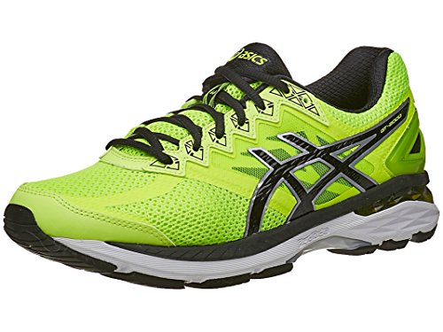 ASICS Men's Gt-2000 4 Running Shoe, Safety Yellow/Onyx/Carbon, 9.5 M US