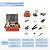 Fiber Optic Fusion Splicer with 4.3-inch Touch Screen, Optical Fiber Fusion Splicer Kit Features 7s Splicing and 18s Heating- 6481 Series