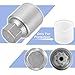 X AUTOHAUX R Type R Wheel Lock Lug Nut Anti Theft Lug Nut Screw Removal Socket Key Wheel Lock Key for Audi A4L A5 A6L Q2L Q3 Q5 Q7 A8