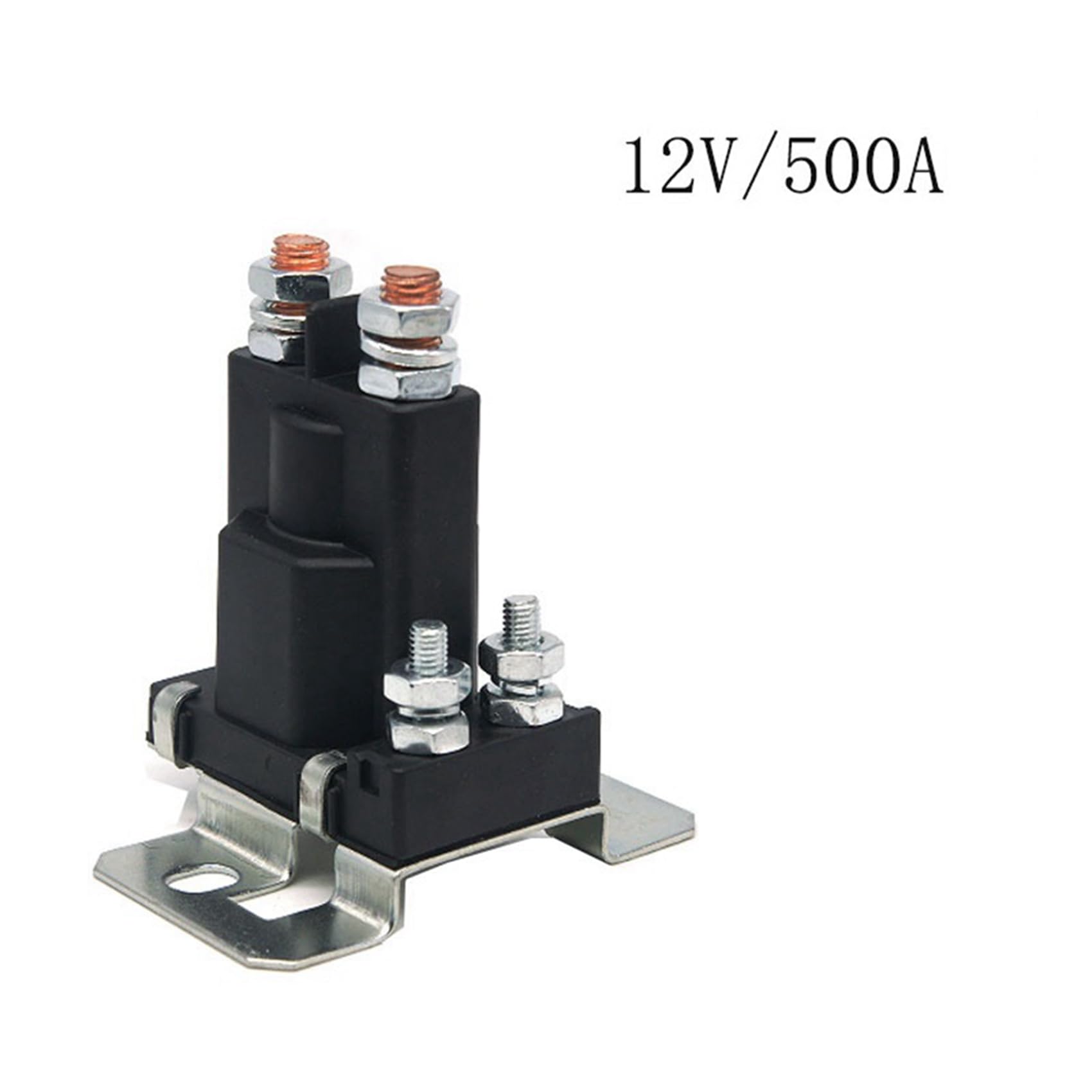 4 Piezas 4 Terminales 12 V 500 A Relé de Arranque de Coche Aislador de Batería Dual Relé de Solenoide de Arranque de Automóvil Encendido/Apagado de Coche