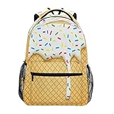 Blueangle Ice Cream Cone Backpack Bookbags Laptop Backpack for Boys Girls Teens, College Backpack Water Resistant Travel Bookbag
