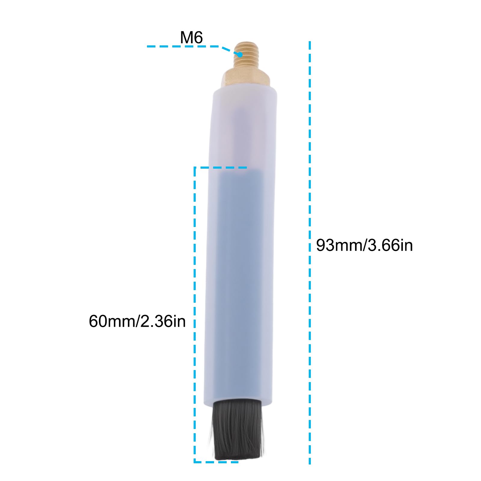 3Pcs M6 Testa di Rame di Saldatura Spazzole per Saldatura Seam Bead Joint Pulizia Macchina Lucidatura Saldatura Cucitura Cleaner