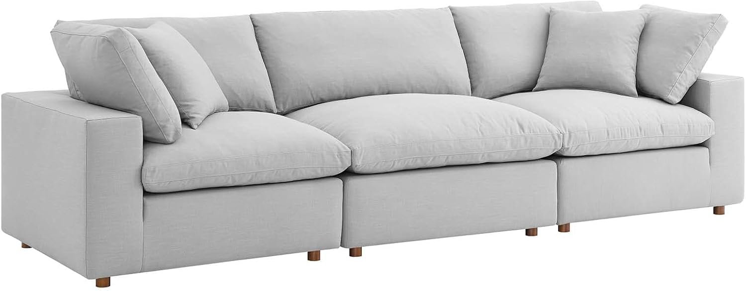 Modway Commix Down-Filled Overstuffed Upholstered 3-Seater Sofa