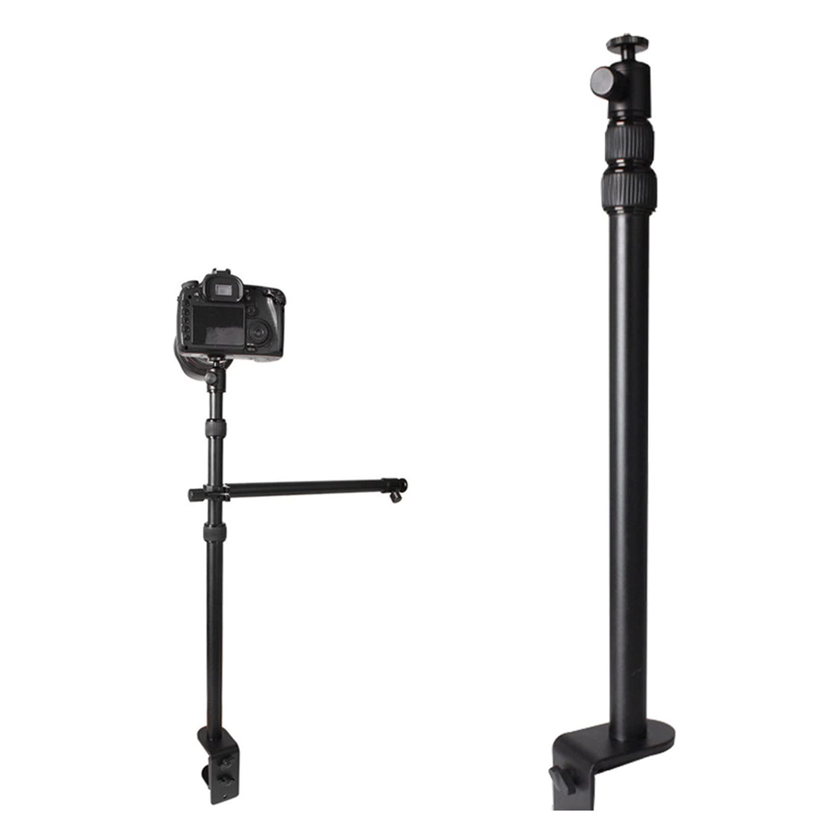 Supporto estensibile per tablet con clip per cellulare per smartphone telescopico supporto da tavolo con clip