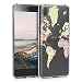 Produktbild kwmobile Hülle kompatibel mit Sony Xperia L3 - Handyhülle - Handy Case Travel Schriftzug Schwarz Mehrfarbig Transparent