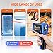 FKM Laser Thermometer Gun -58°F~1112°F(-50°C~600°C),Non Contact Infrared Thermometer Gun for Industrial,Engine,HVAC,Kitchen Cooking,Digital Temperature Gun Adjustable Emissivity,Not for Human