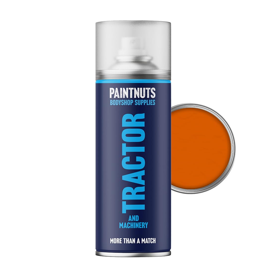 Paintnuts Kubota Orange Tractor & Machinery Paint Suitable For (Lm2199) - 400Ml Aerosol
