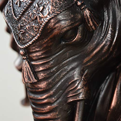 Myru Bohemia Resin Floating Shelves Elephant Statue Wall Decor Figurines For Wall (Brown) #TOP6