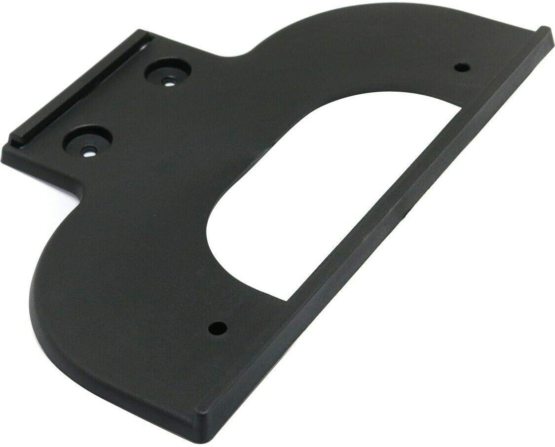 DAT AUTO PARTS Front Bumper Cover License Plate Frame Tag Mounting Bracket Holder Replacement for 2003-2007 Chevy Silverado Black Textured Plastic, Flap Style GM1068116 15197277