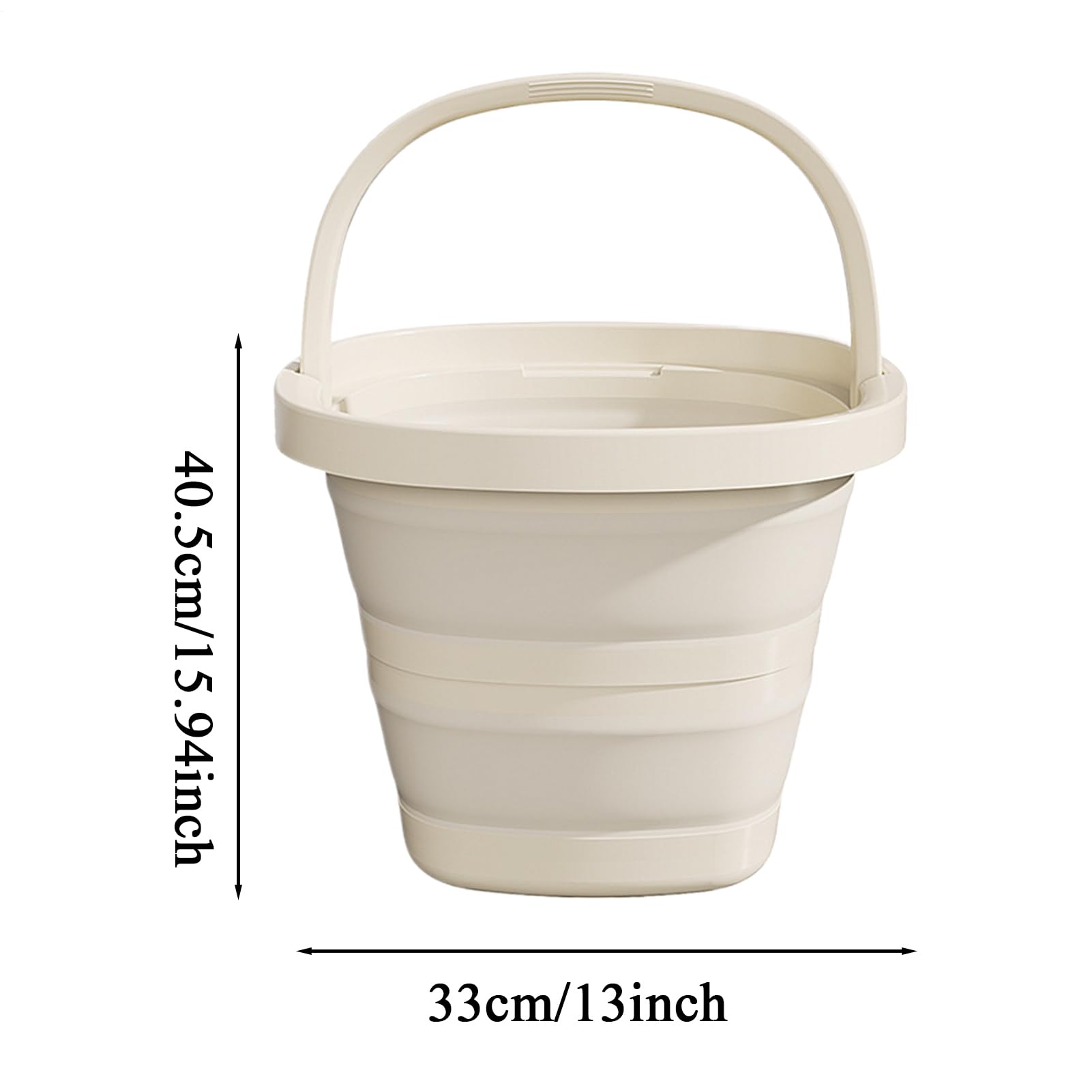 Secchio Pieghevole Con Manico,Contenitore Acqua Pesca - Secchio 10L Antiversamento con Manico per Pesca Giardinaggio Lavaggio Auto Bagno Viaggio