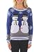 Women's Ugly Christmas Sweater - Snowman Nose Thief Sweater