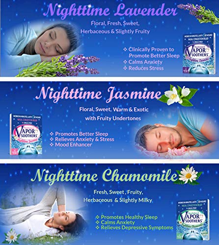 Vapor Soothers Nasal Dilator Clips, Instant Nasal Congestion Relief, Nighttime Lavender, 14 Count, Drug-Free #TOP4