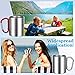 Nuanchu 12 Pcs Insulated Stainless Steel Camping Cup 10 oz Portable Camping Coffee Mug with D Ring Handle Hiking Mug for Home Tea Hot Cold Drinks Outdoor Sports Travel Backpacking Kitchen, 3 Styles
